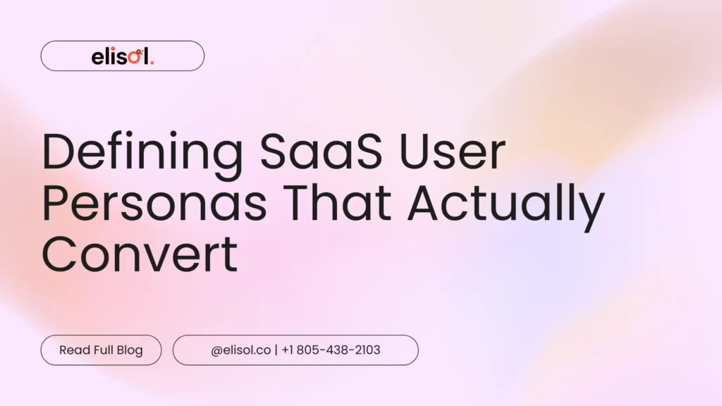 Illustration showing SaaS user personas based on behavior, goals, pain points, and decision-making patterns for higher conversion.